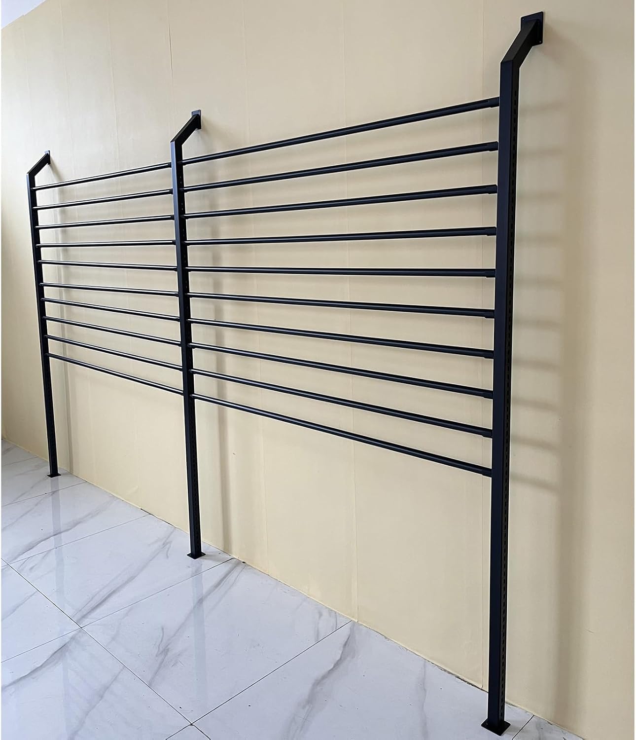 Vinyl Roll Storage Rack,Heavy Duty Wall Mount Vinyl Organizer Rack for Garage & Workshop - Holds 13 Rolls of Fabric, Wallpaper, Car Wraps & Window Film - Durable Met，Can Hang 26 Rolls