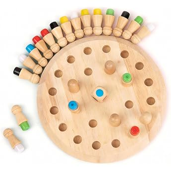 Children's Wooden Memory Chess Montessori Toy