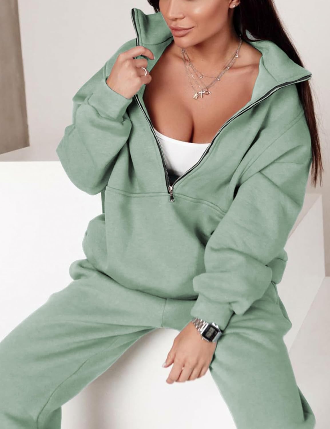 Himosyber Womens 2 Piece Lounge Set Sweatsuits Tracksuits