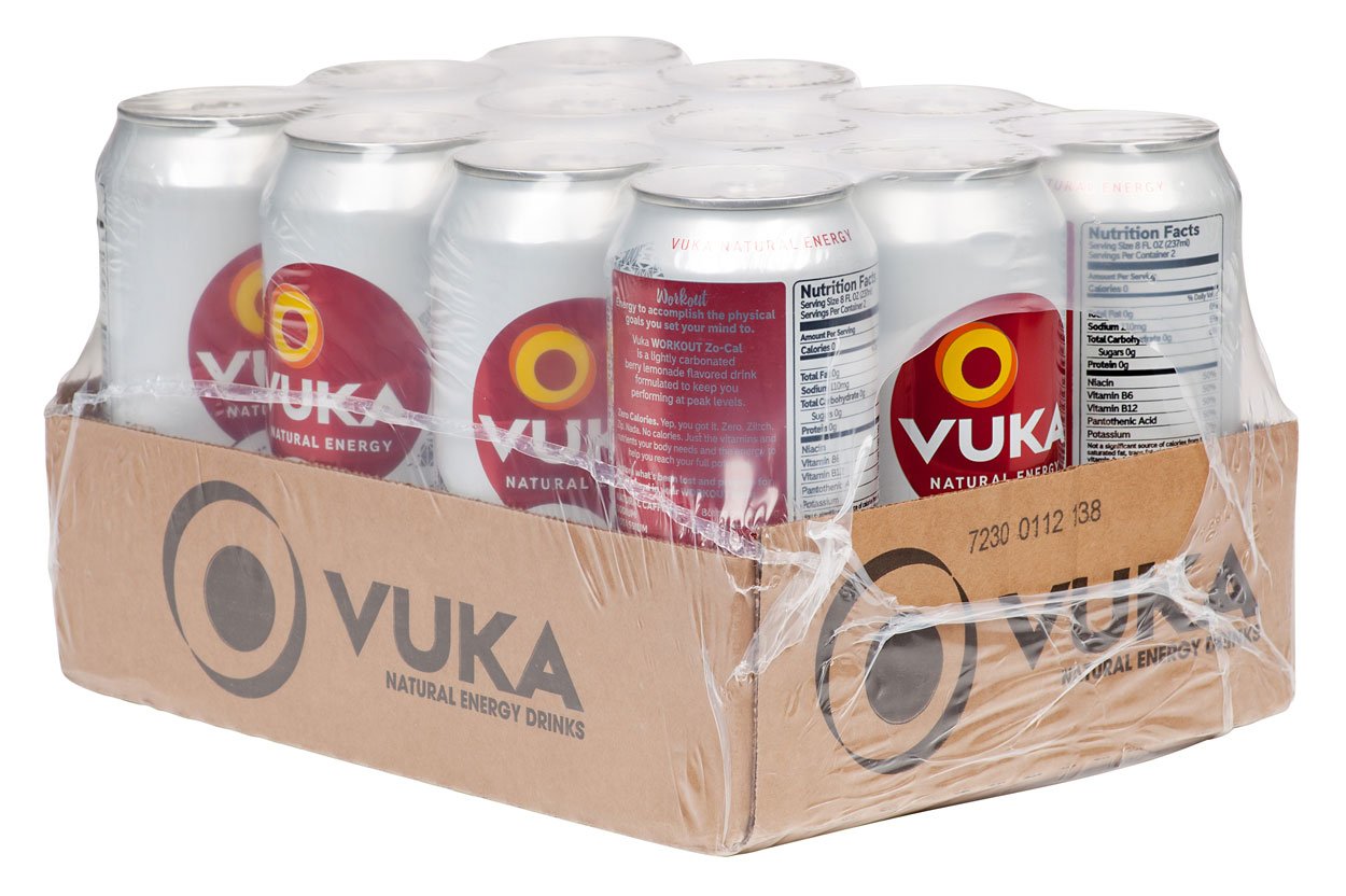 Vuka Energy Drinks Workout ZoCal Berry Lemo Grocery