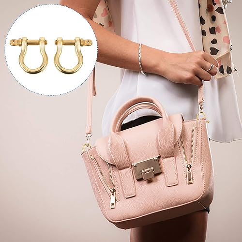 Miniatura 4 de EXCEART Anillos D Tornillo Anillos D Collar para mascotas Anillo D Tornillo en Grillete Semicírculo Anillo D Llavero Anillo D Anillo D - Anillo para