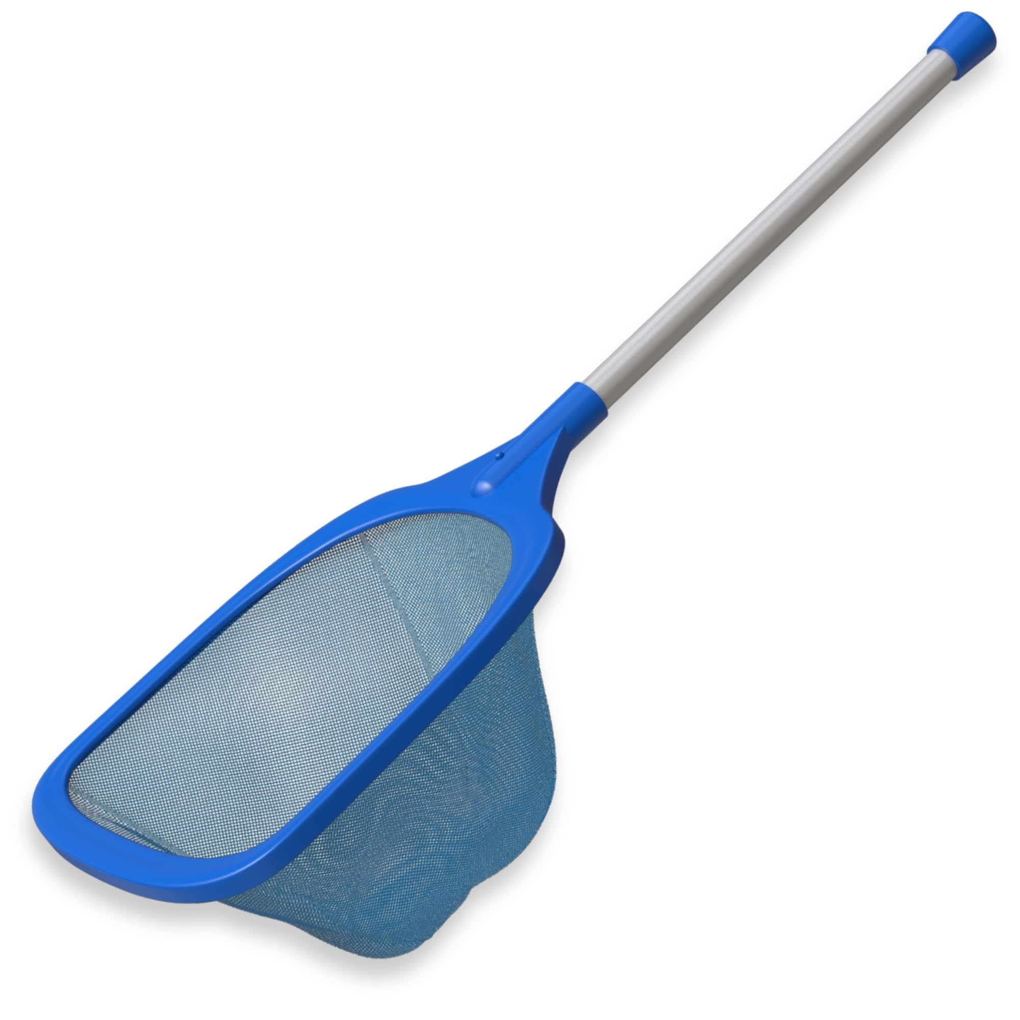 Greenerever Hot Tub and Small Pool Handheld Skimmer Net; Aluminum Pole Handle Included; Removes Debris and Cleans Pools, Spa, Ponds and Fish Tanks; Deep Durable Fine Mesh Netting