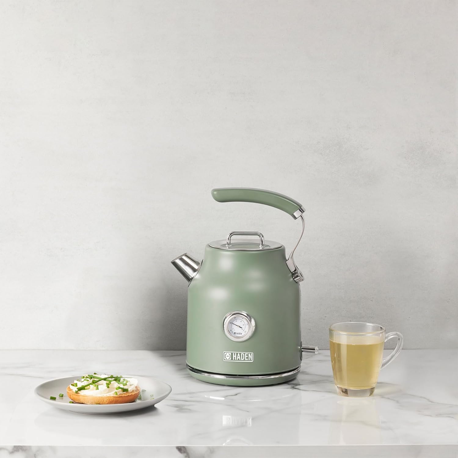 Haden Dorset 1.7L Sage Green Stainless Steel Electric Kettle