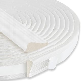 236" Wedge-Shaped Foam Window Seal Strip, Door Weather Stripping, Soundproof Front Door Frame Seal, Self-Adhesive Winter Insulation for Doors & Windows, Draft Stopper Gap Filler, White - Amazon product rated Grade B