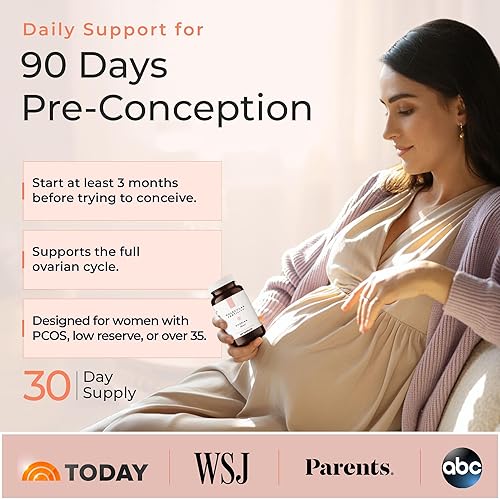 Miniatura 6 de Ovarian Bloom - Suplemento de fertilidad formulado por médicos para mujeres - Salud de células del óvulo, función ovulatoria, bienestar reproductivo