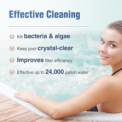 Miniatura 3 de Gránulos de cloración para piscinas, spas y jacuzzis - Mata bacterias y algas, fórmula de disolución rápida (2 libras)