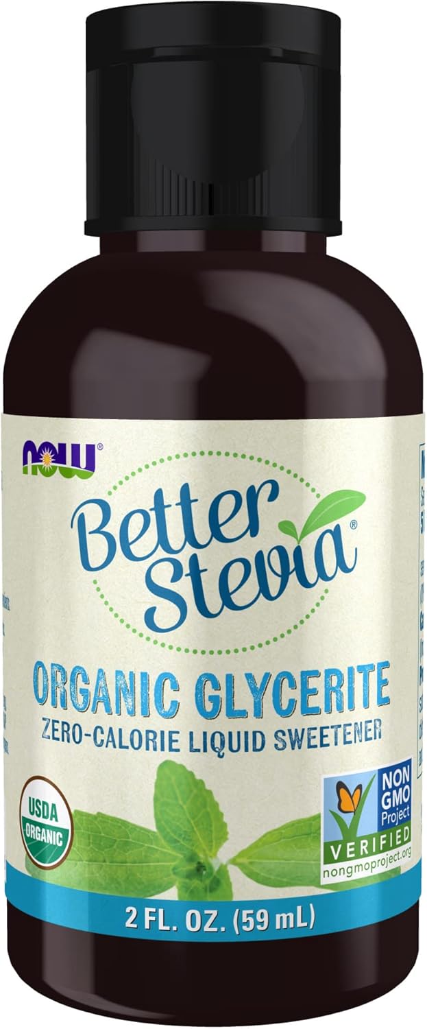 Now Foods Stevia Glycerite, 2Ounce Glass Container Amazon.ca Health
