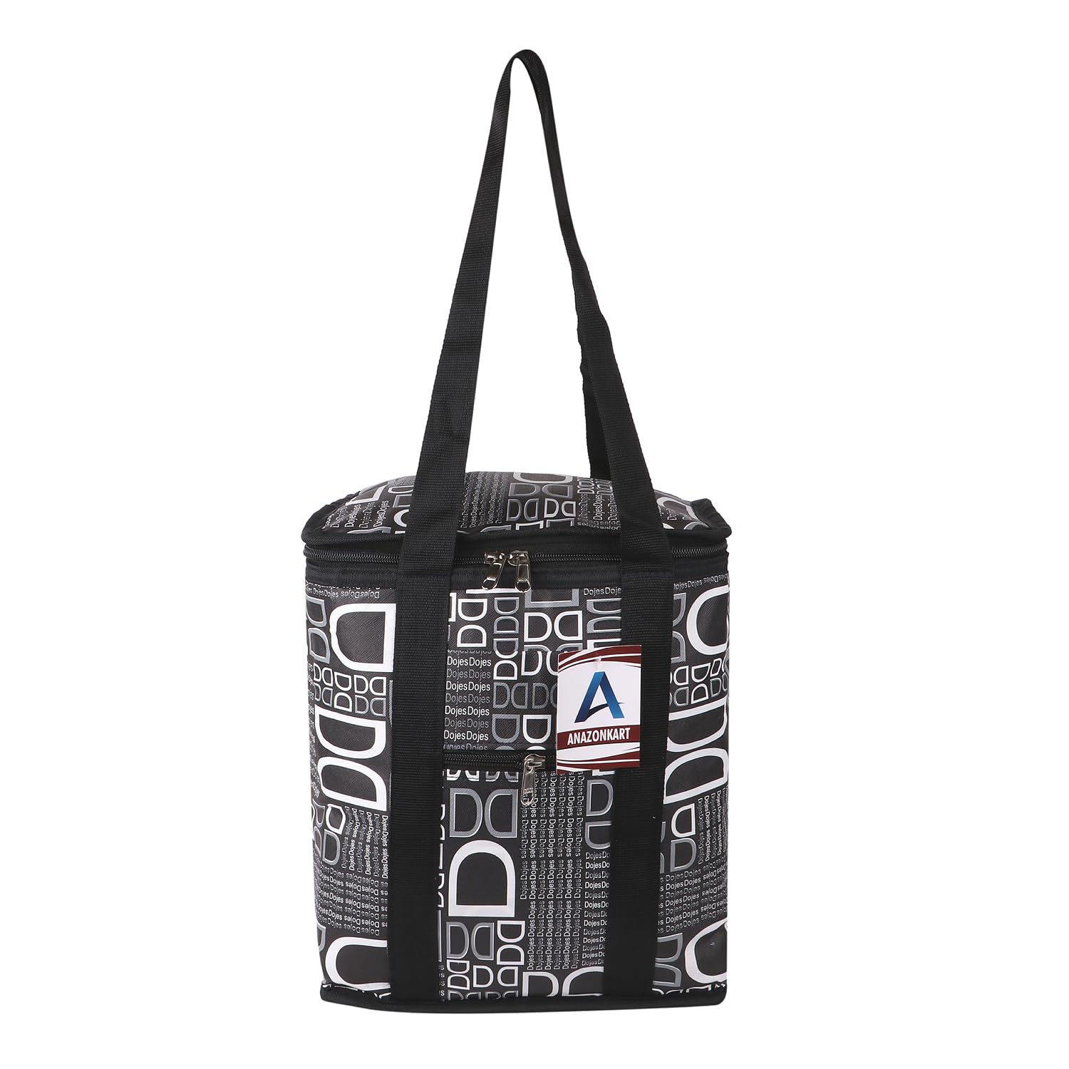 ANSARI HANDICRAFT Anazonkart(TM) D Printed Rexine Lunch Bag Tiffin Bag for Men & Women (Black) Pack of 1pcs (B0C4LB66XY) Amazon Price History, Amazon Price Tracker