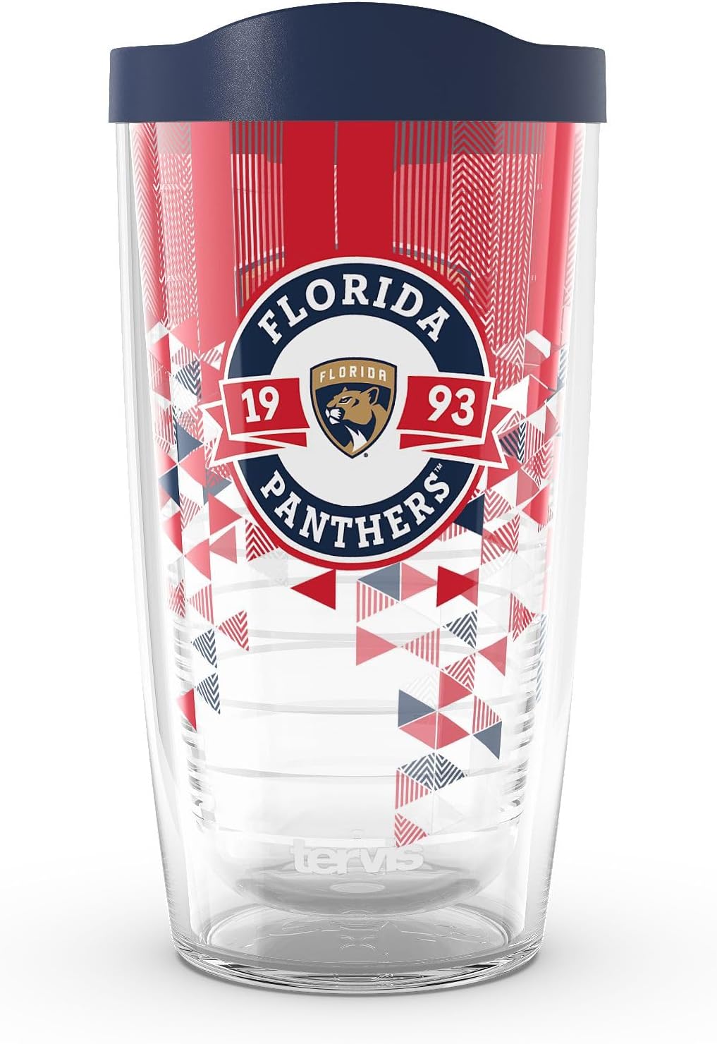 Tervis Classic Tritan 16oz Classic Tumbler with Travel Lid | NHL® Florida Panthers® - Shatter | Made in America, BPA/PFAS Free, Keeps Drinks Hot or Cold