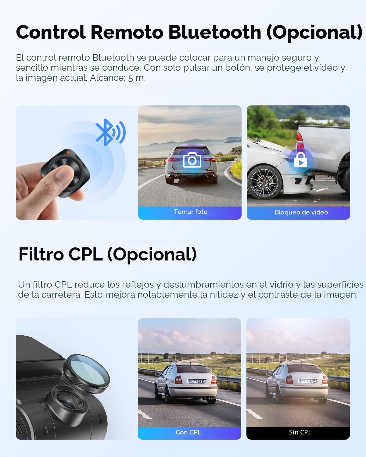 VIOFO A229 Plus 2K + 2K Dual STARVIS 2, cámara de salpicadero delantera y trasera HDR, control por voz y cámara de auto WiFi de 5 GHz, GPS ultra preciso, visión nocturna excelente 2.0