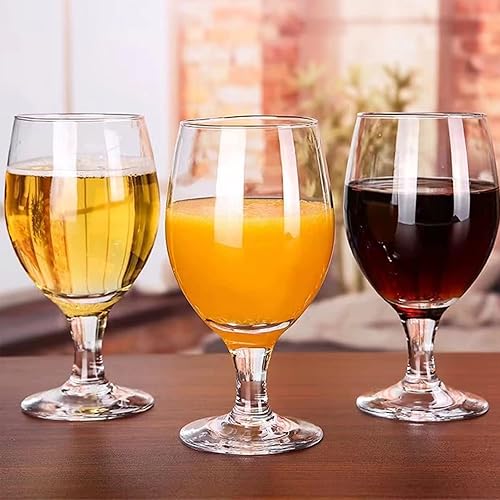 Miniatura 5 de Juego de 12 copas de vino rojo y blanco de 13 onzas, copas de agua transparentes, copas de agua multiusos, puerto de postre, vasos de tallo corto