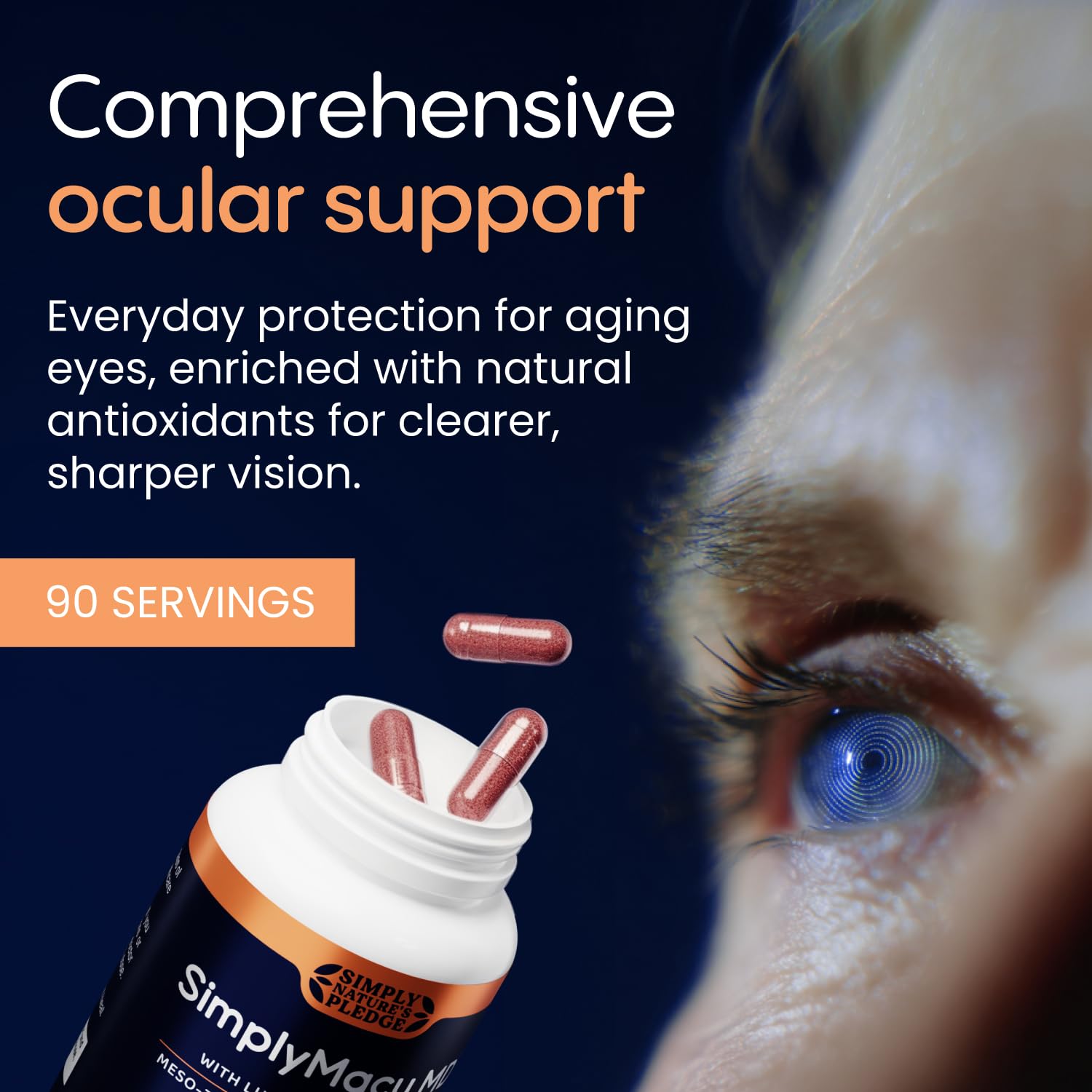 Simply Nature's Pledge Macu MD Eye Vitamins for Vision, 3-Month Supply — Amazon image 4