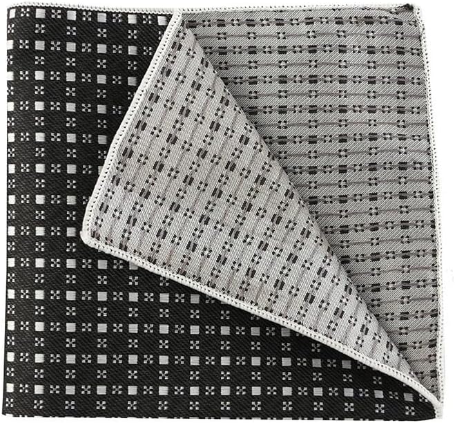 Men's British Retro Striped Polyester Silk Pocket Square Wedding Suit Shirt Handkerchief