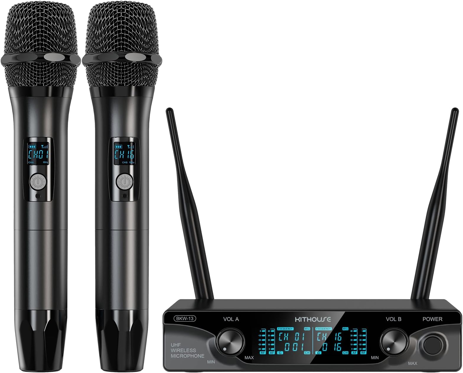 Karaoke Microphone Wireless Wireless Microphone, Bietrun UHF Metal