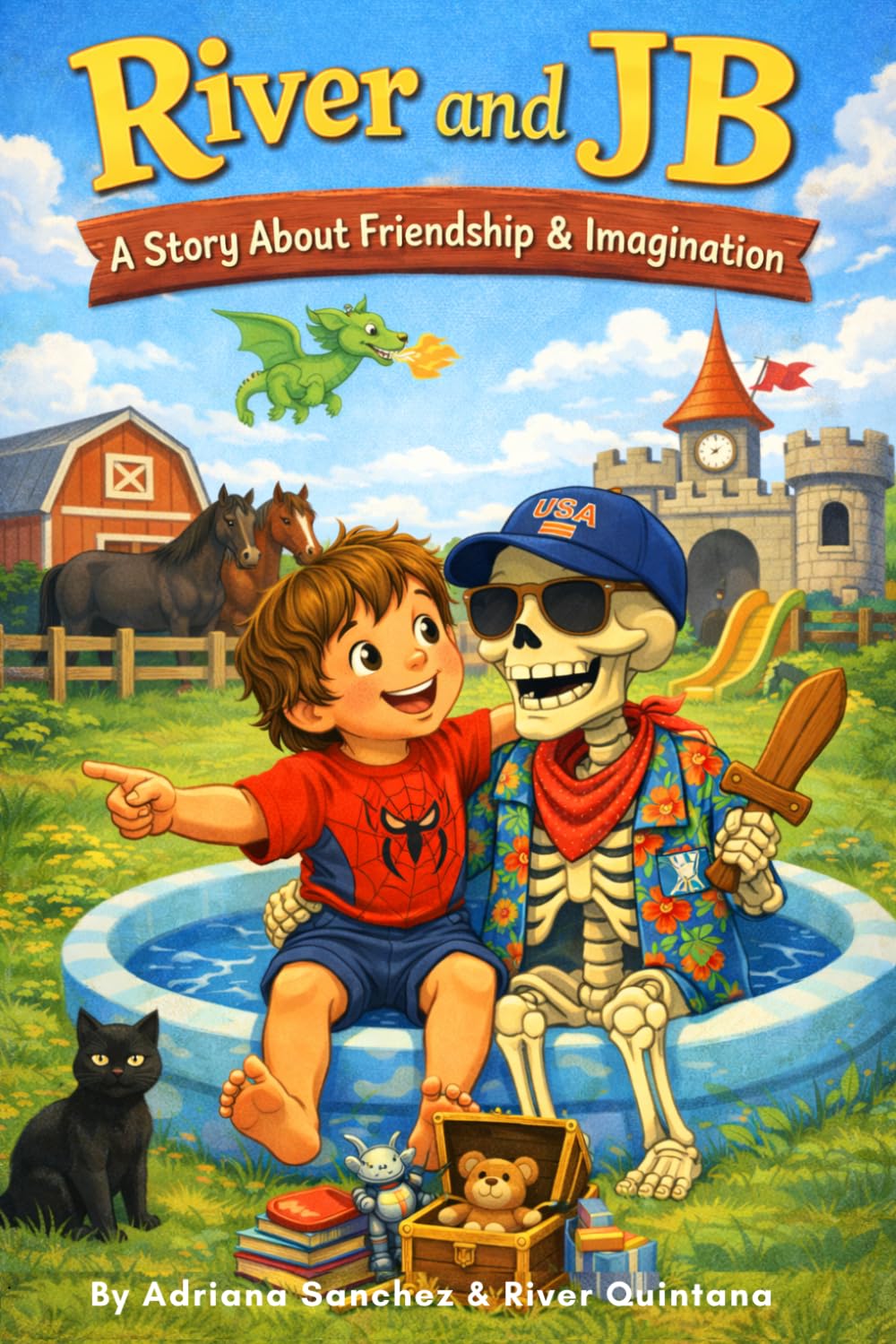 River and JB: A Story About Friendship & Imagination: A boy. A skeleton. A whole lot of imagination