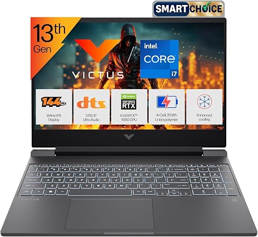 HP Victus 15.6" Gaming Laptop, 13th Gen i7