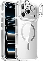 Vista 151 de Funda magnética para iPhone Air con protector de lente de cámara, protección grado militar de 10 pies, compatible con funda MagSafe Slim para iPhone
