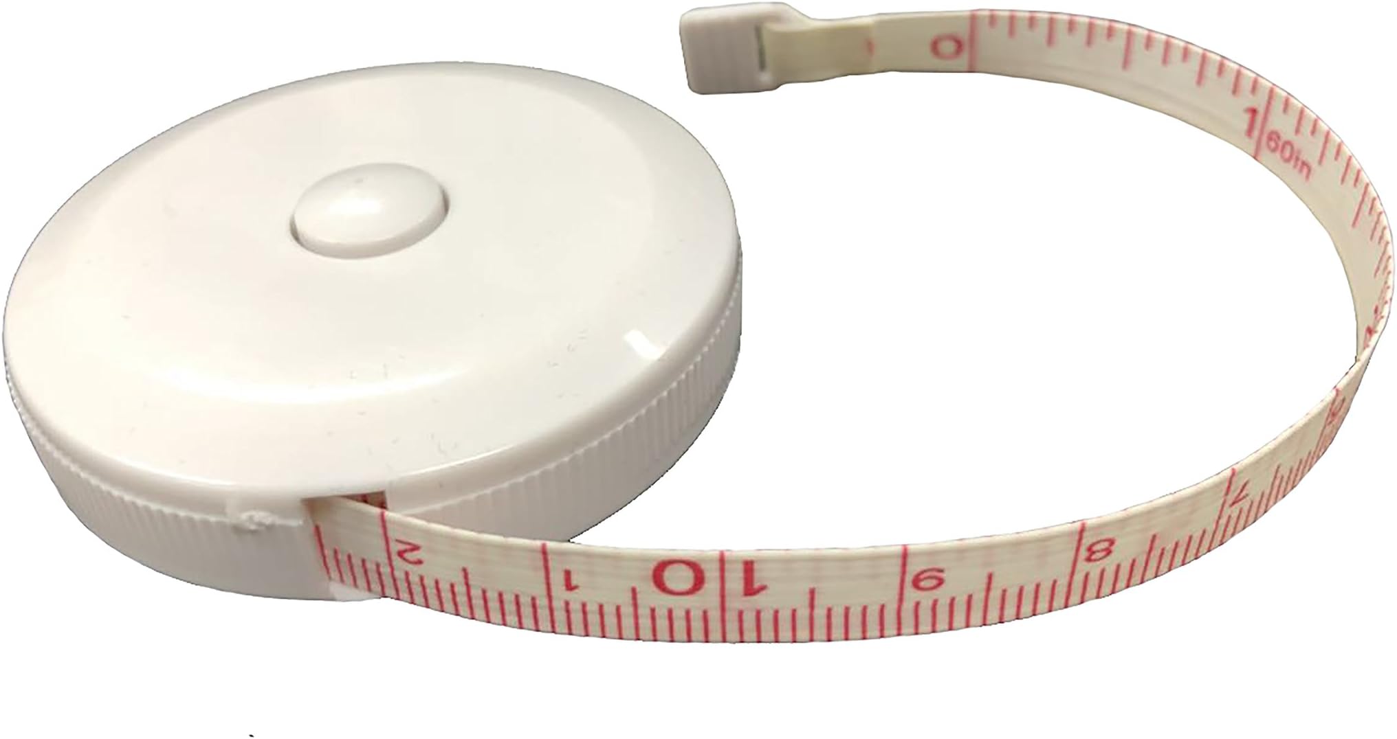Soft Round Retractable Dual Sided Tape Measure Slimming-OPOUTIL Sewing Tailor Cloth Ruler White 60 Inch/150cm (4/Pack)