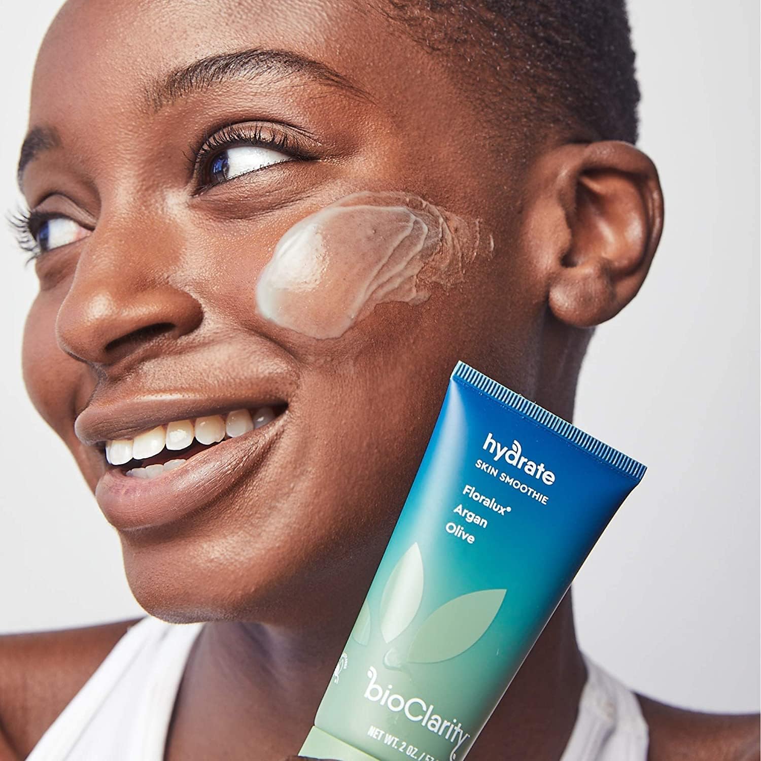 BioClarity Skin Smoothie 24-Hour Gel Moisturizer for Normal & Oily Skin Types, 100% Vegan, Clean Ingredients, with Olive, Argan & Ceramide, 2 fl oz, Pack of 3