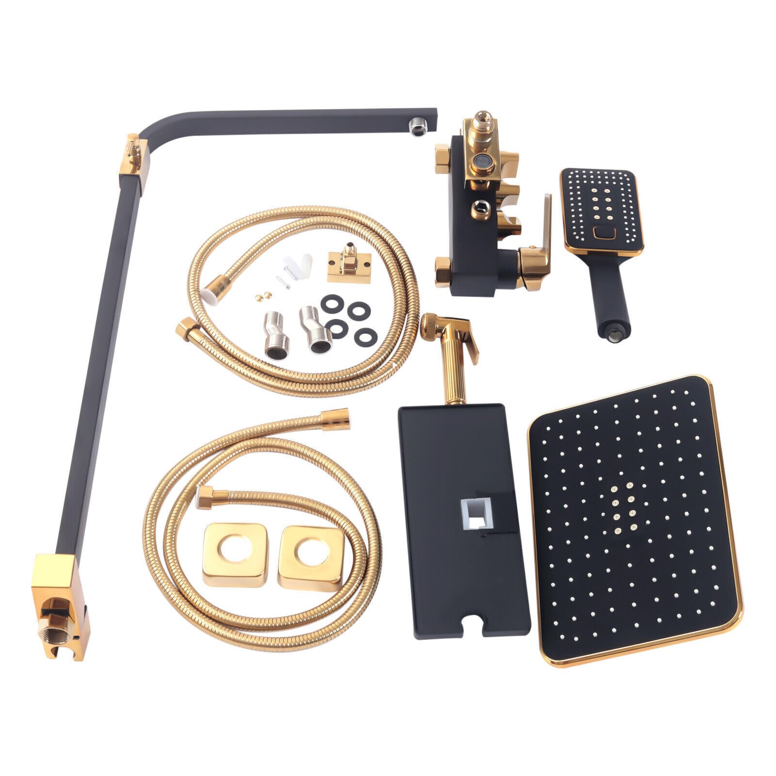 Schwarzgold Duschzubehör Duschsysteme Regendusche Handbrause Sets