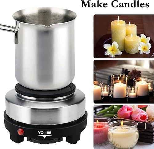 Miniatura 8 de Placa caliente para olla Moka, placa caliente eléctrica pequeña de 500 W, mini estufa portátil, calentador eléctrico de estufa caliente para cocina