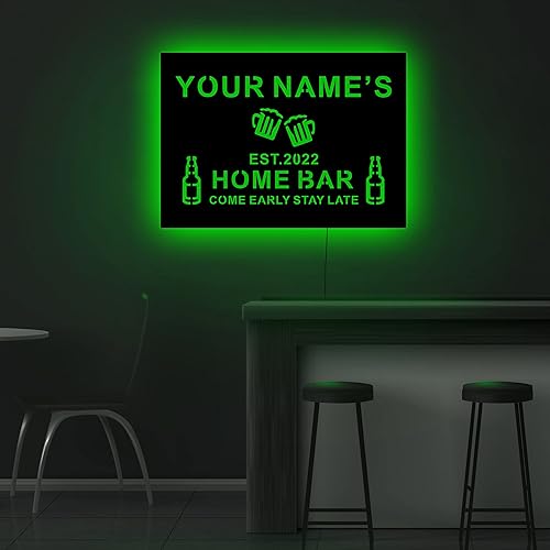 Miniatura 4 de Letreros de neón personalizados con tu nombre, letrero de neón con nombre personalizado de año establecido, letrero de cueva de hombre, letrero LED