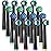 Qitizu Replacement Heads Compatible with Oral B Braun Electric Toothbrush, Replacement Toothbrush Heads Fit for Oral-b Pro 1000/7500/3000/7000/8000/500, 16 Packs (Black)