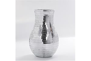 Disco Ball Mirror Vase: Illuminate Your Blooms with Elegance