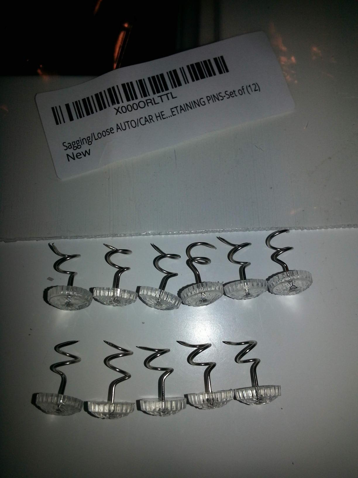 Amazing Drapery Hardware Car Headliner Pins Set of 12