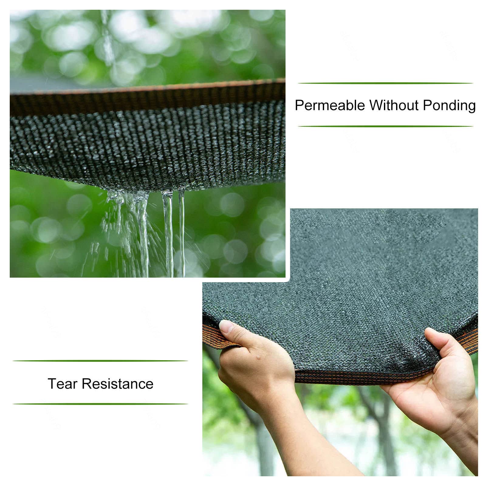 Telone Ombreggiante Nero 6x8 M - Rete Per Serra E Giardino, Con Occhielli, Protezione UV - Foto 3