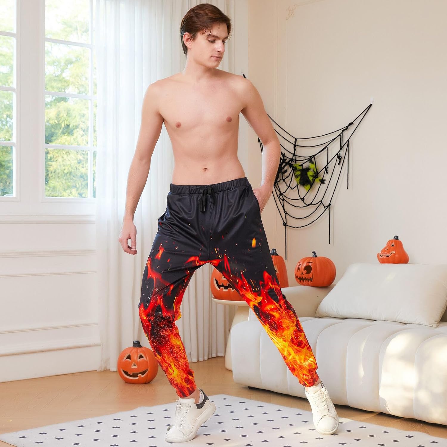 Goodstoworld Mens Cool Joggers Pants 3D Novelty Casual Sweatpants with Drawstring - Image 6