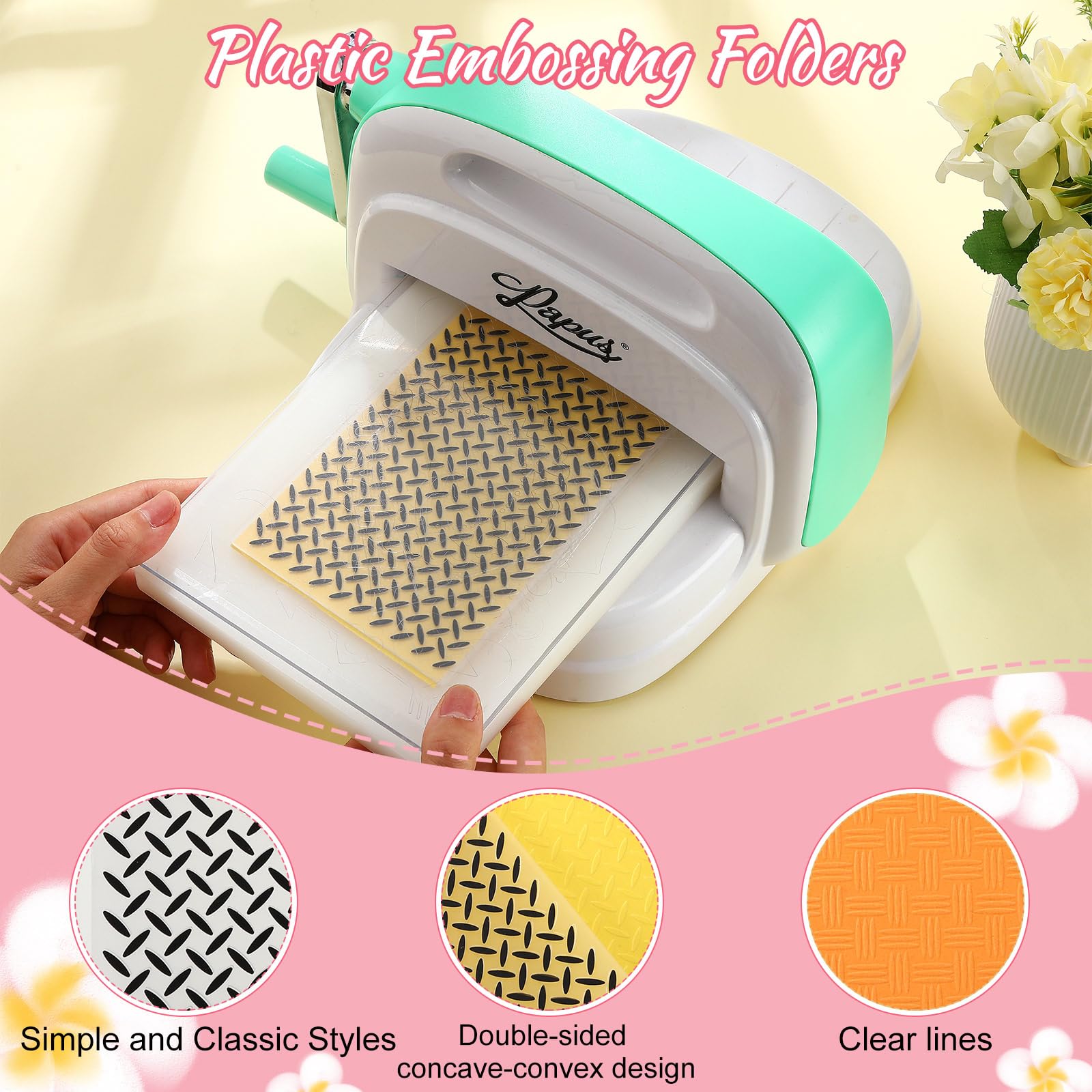 Mumufy 32 Pcs Embossing Folders for Card Making DIY Plastic Embossing Stencil Paper Card Decorating Mold for Scrapbook Photo Album DIY Craft, 5.8 x 3.9 Inch