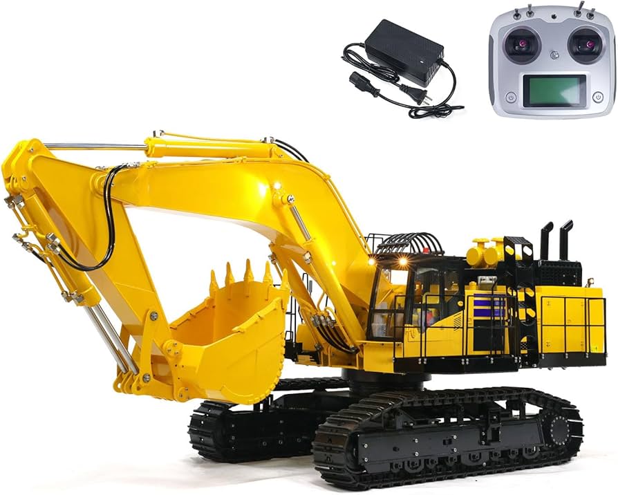 KOMATSU PC1250-8 1/50スケール電動油圧ショベル Amazon.co.jp: wheelfun 1/8スケール RC 油圧ショベル PC1250