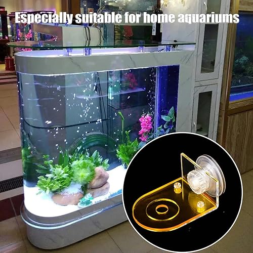 Miniatura 6 de 4 piezas de acrílico Coral Frag Rack, estante fragmento de coral fluorescente con potente ventosa soporte para fragmentos de coral, accesorios de