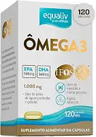 EQUALIV - Suplemento Alimentar de Ômega 3 com Rápida Absorção - À Base de Óleo de Peixe - Sem Glúten e Sem Lactose - 120 Cápsulas em Gel, 1000mg