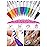 12 Color 3D Nail Art Pens Set, Kalolary Nail Pens Nail Point Graffiti Dotting Pen Drawing Painting Liner Brush for DIY Nail Art Beauty Adorn Manicure Tools