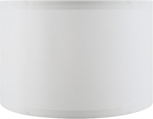 Miniatura 3 de Aspen Creative 38302 - Persiana plegable de diseño contemporáneo, 12 pulgadas superior x 12 pulgadas inferior x 8 pulgadas de alto, lino blanco