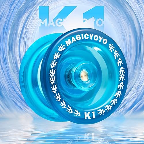 Miniatura 2 de MAGICYOYO Yoyo K1 K2 - Paquete de 2 Yoyo profesional para niños principiantes, rodamiento YoYo que no responde para avanzado, yoyo de plástico para