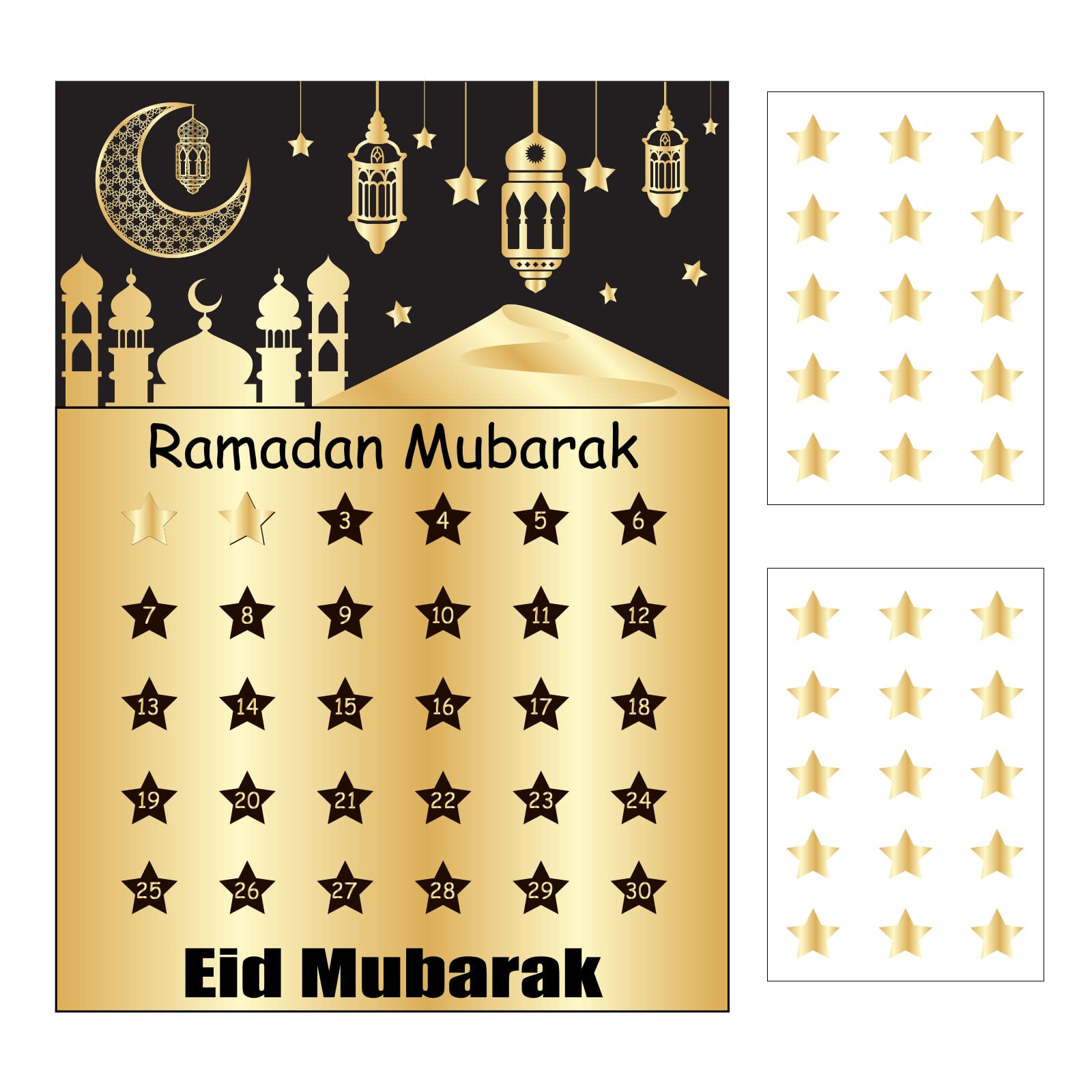 Buy Ramadan Decorations Eid Countdown Advent 2023 Ramadan Eid Calender