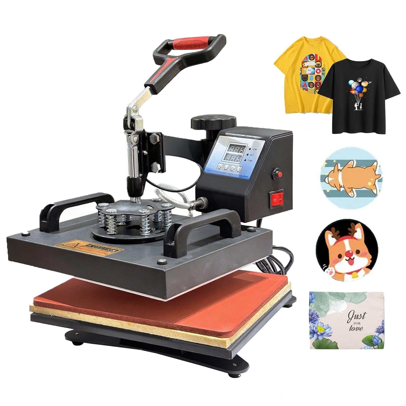Presse de transfert 30x25cm pour réussir vos flocages sans raté