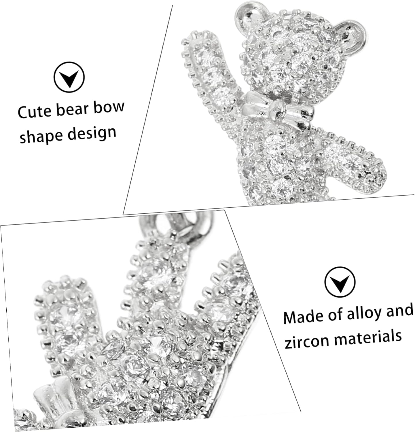 5pcs Japanese Style Nail Art Studs Diamonds and Rhinestones for Women Girls