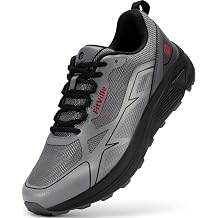 Mens Wide Trail Running Shoes Walking Sneakers with Arch Support