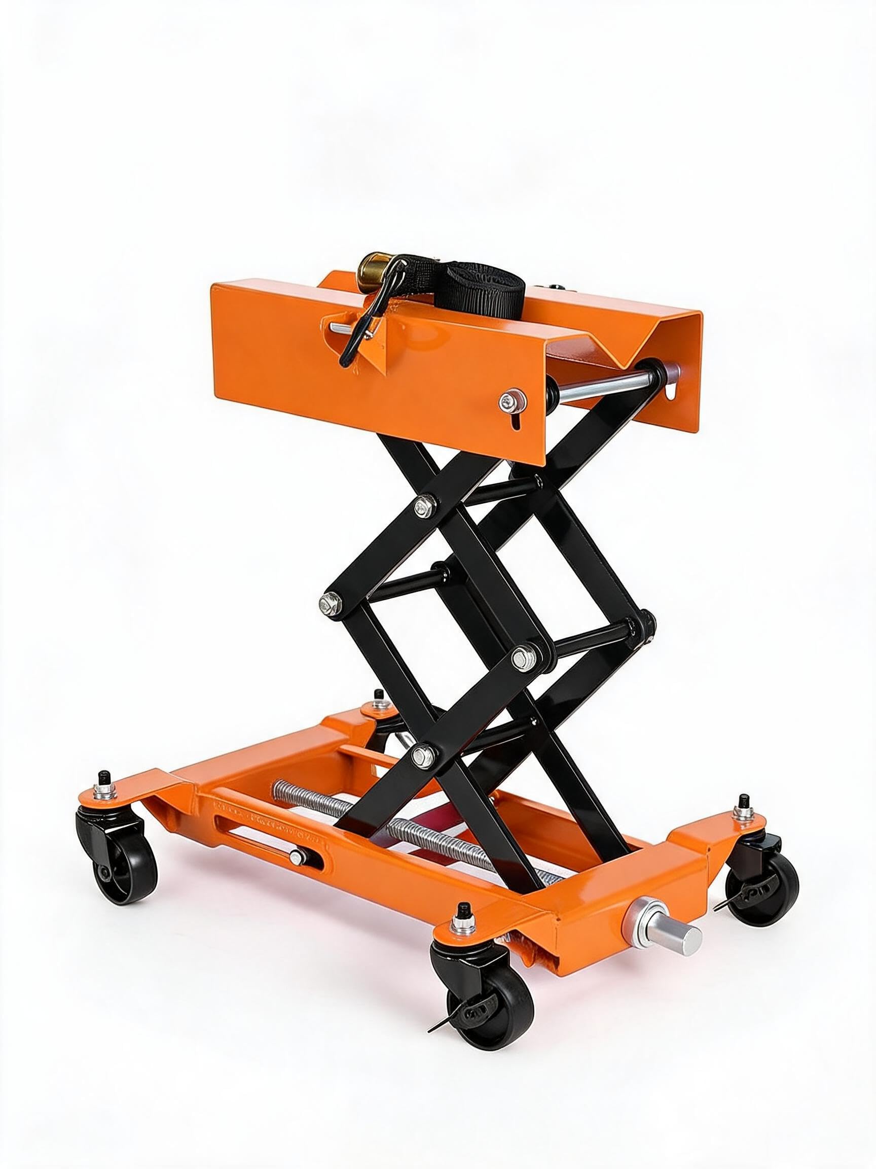 450 LBS Transmission Jack,Low Profile Lift Heavy-Duty Double Scissor Lift