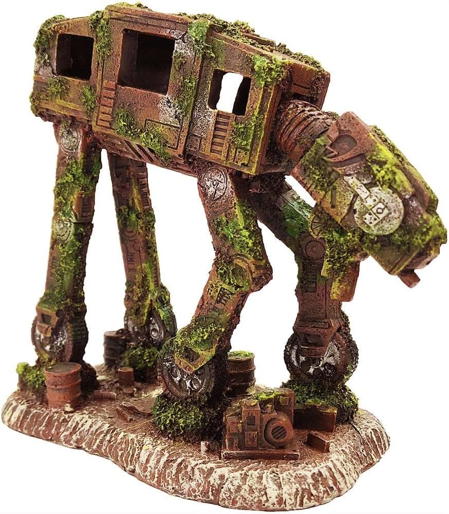 SLOCME Aquarium at-at All Terrain Armored Transport Imperial Walker Dekoration – Aquarium Roboter Höhle Ornament SLOCME Aquarium at-at All Terrain Armored Transport Imperial Walker Dekoration – Aquarium Roboter Höhle Ornament