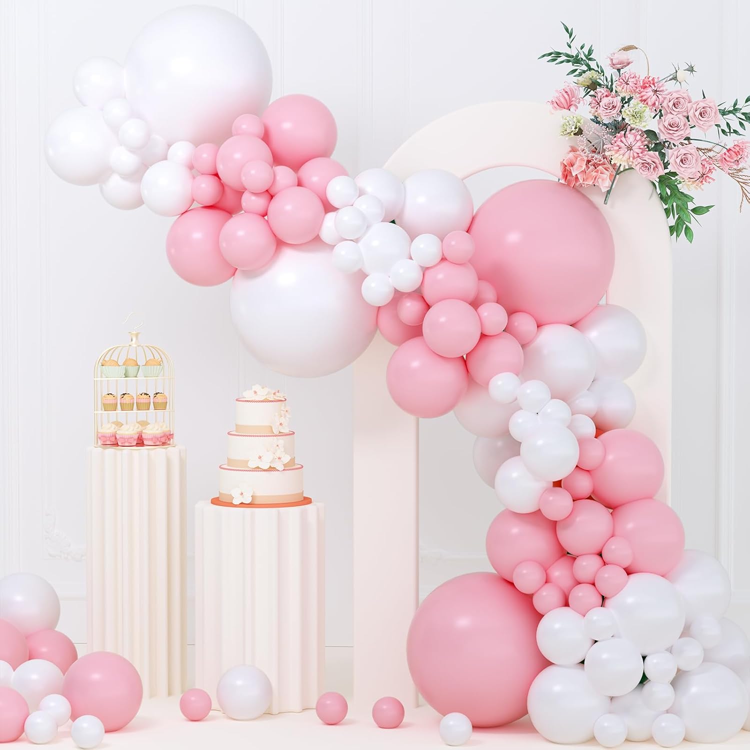 Pastel Blue Balloons Different Sizes 135pcs 18 12 10 5 Inch Baby Blue Balloon Arch Kit Garland for Birthday Party Graduation Baby Shower Gender Reveal Easter Anniversary Party Decoration