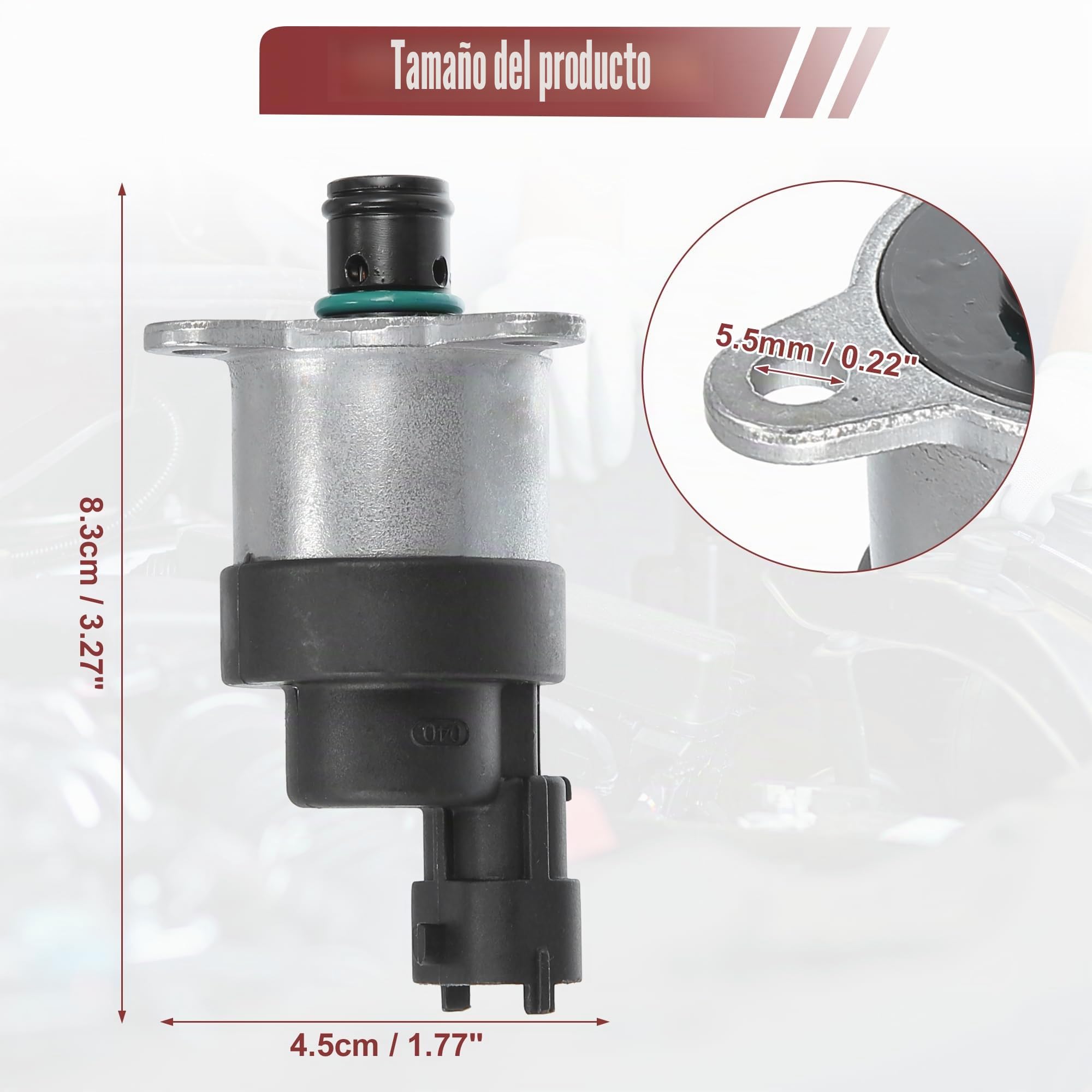 QUARKZMAN Válvula Presión Combustible Para Chrysler Voyager 01-07 1Uds | Para Dodge Caravan, Para Jeep Cherokee, 5083671Aa, Metal Plástico, 8,3X4,5Cm, 5,5Mm, 3Mm, Negro, Plateado