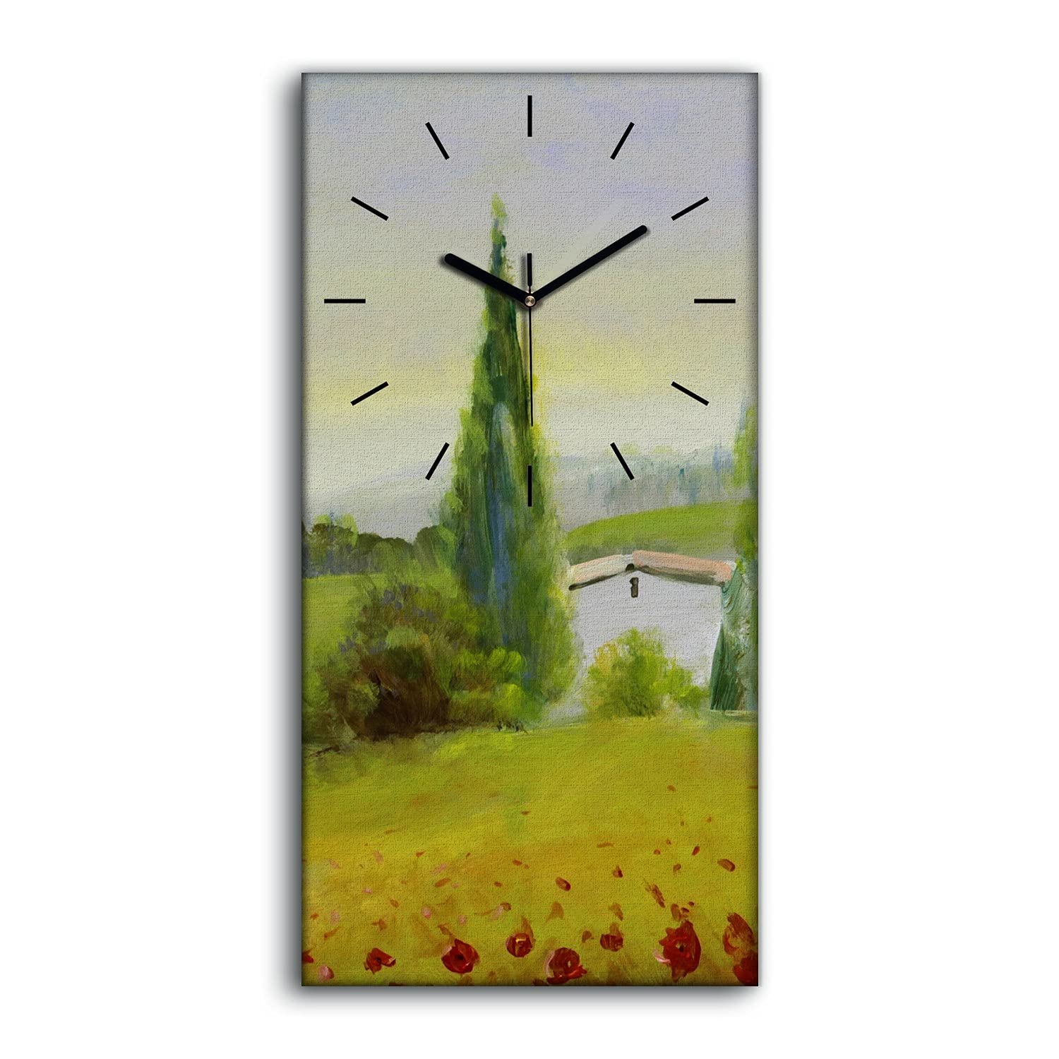 Horloge sur toile silencieuse pour chambre et salon sans bruit de tic tac