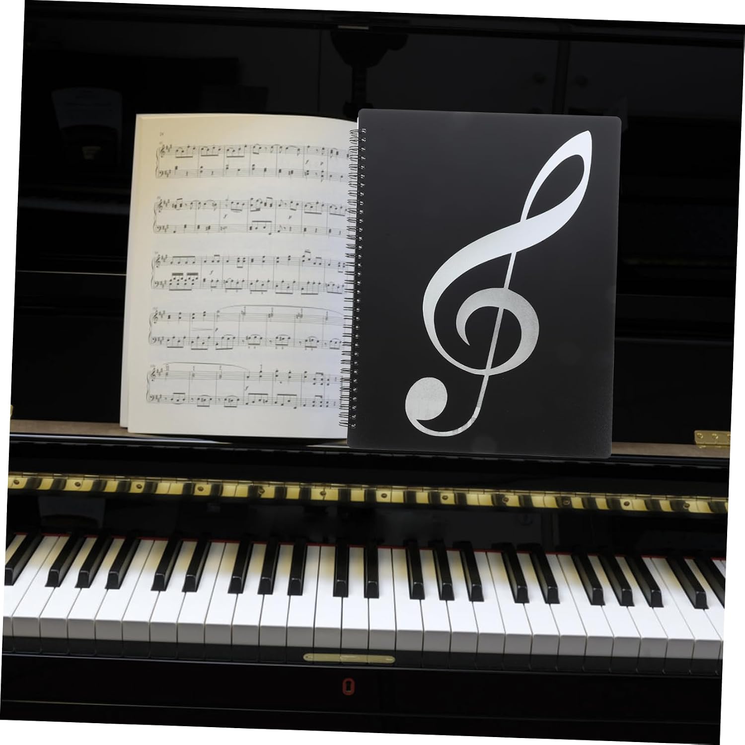 NUOBESTY Music Sheet Folder Organizer Reusable Music Binder Pages Sides Lightweight and Compact for Storing