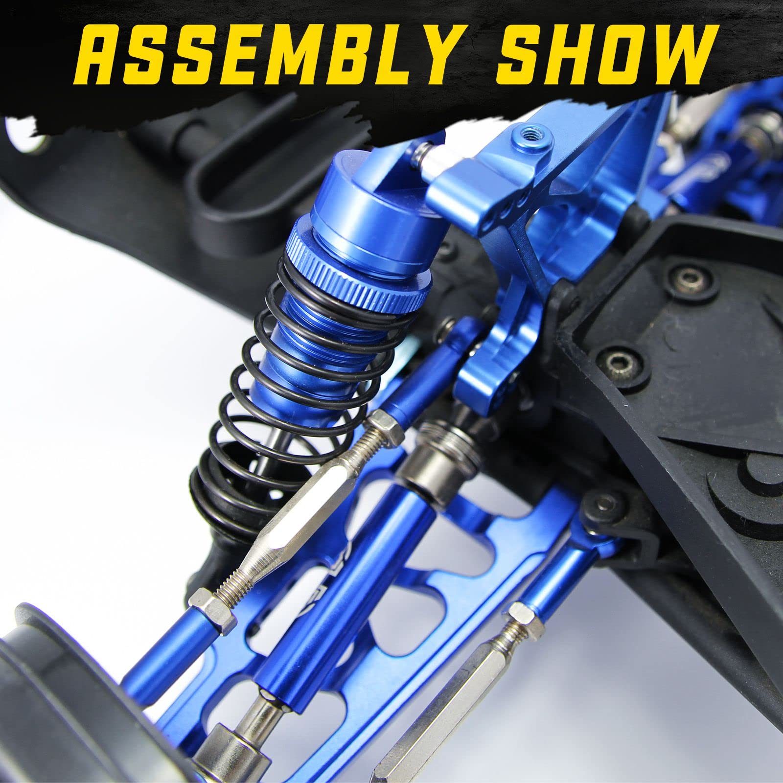 Ensemble Tour D'Amortisseur Avant Arrière Métal 1/10 Pour Traxxas Slash Rustler Stampede Bandit VXL