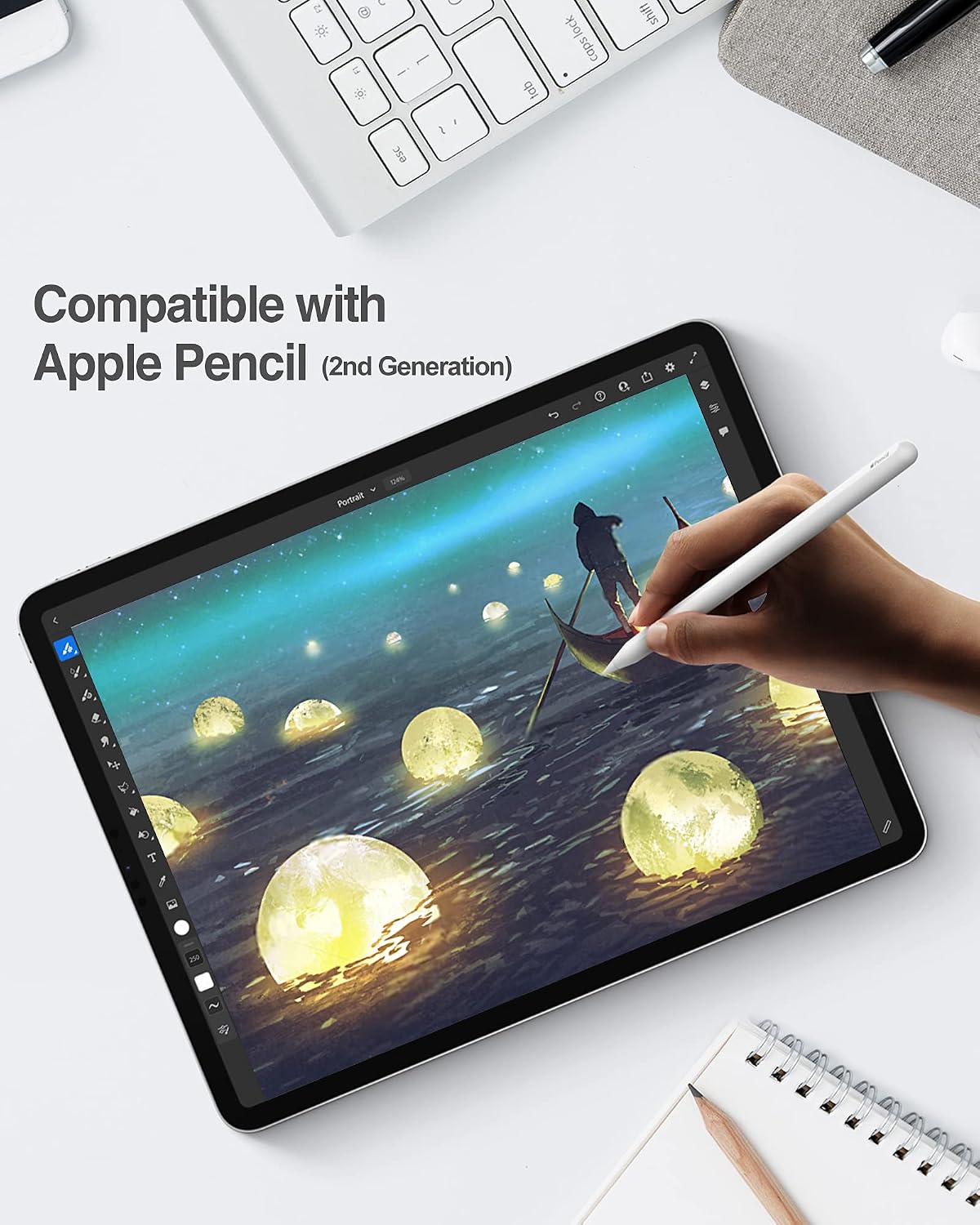 ProCase Privacy Screen Protector for iPad Pro 11 4th 3rd 2nd 1st 2022 2021 2020 2018, Anti-Spy Tempered Glass Film Guard -1 Pack